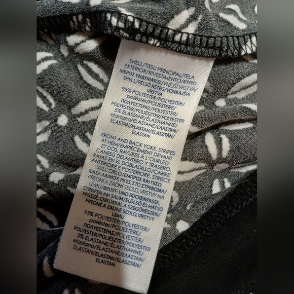 CHAPS Elegant Black and White Midi Dress XL - Picture 5 of 5